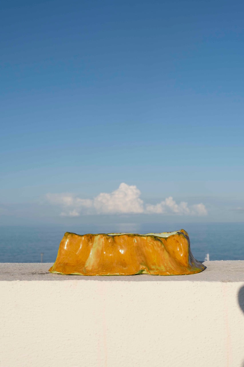 Marama Bowl in Amber Glaze