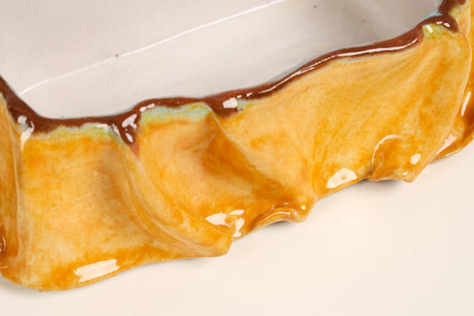 Marama Bowl in Amber Glaze