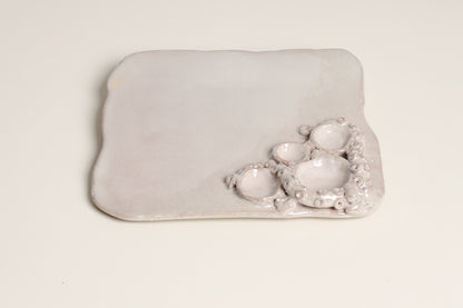 Parthenope Plate in Pearl
