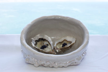 Grotta del Polpo Decorative Plate in Pearl
